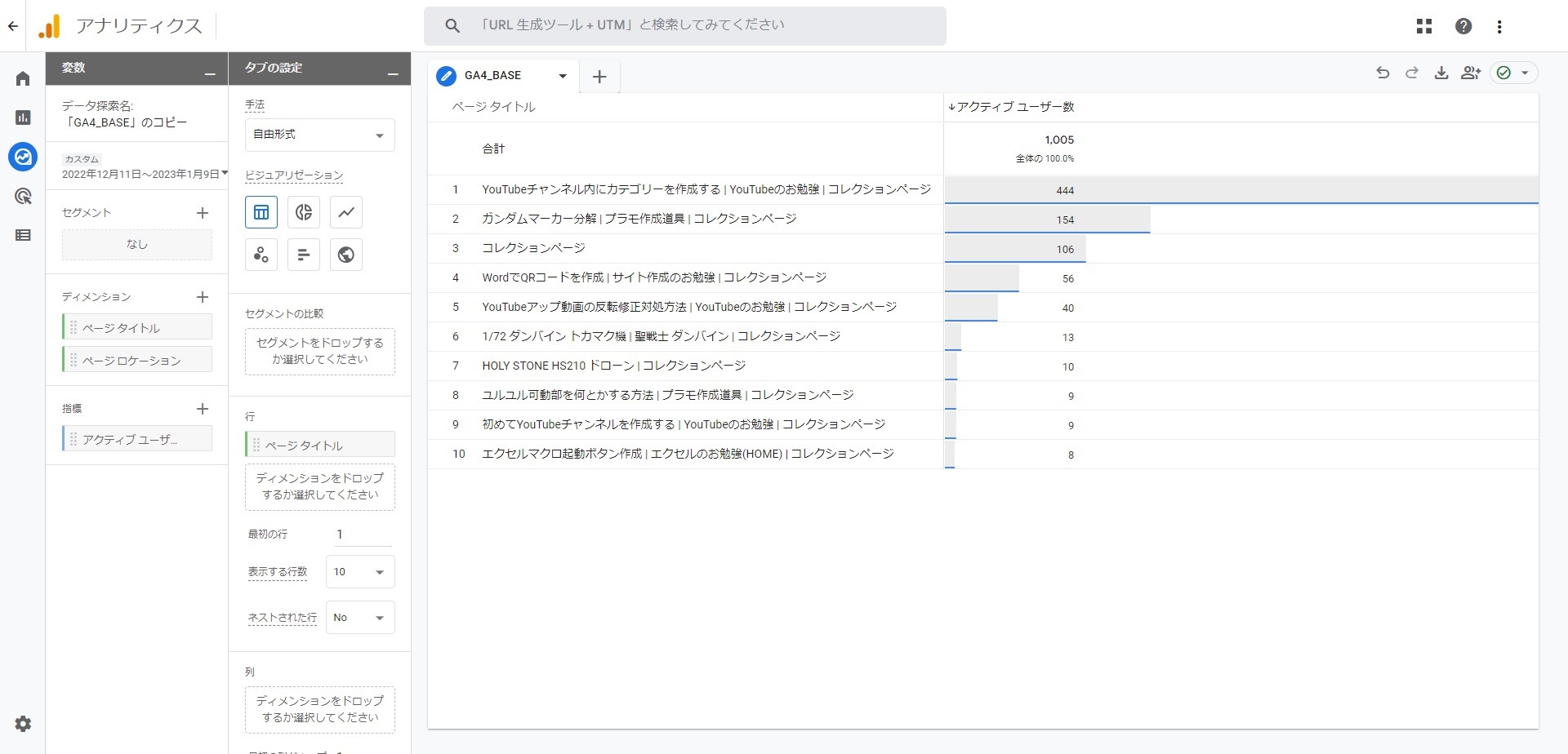 ページタイトルを表示